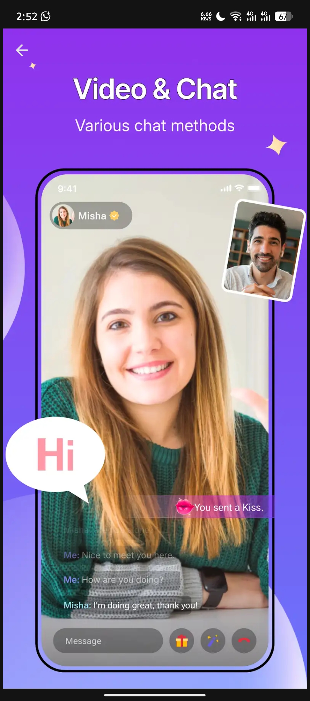 Vava Live app home feed with live hosts