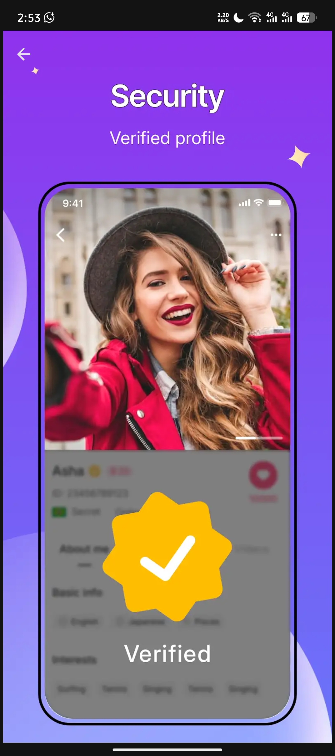Vava Live app chat messages screen